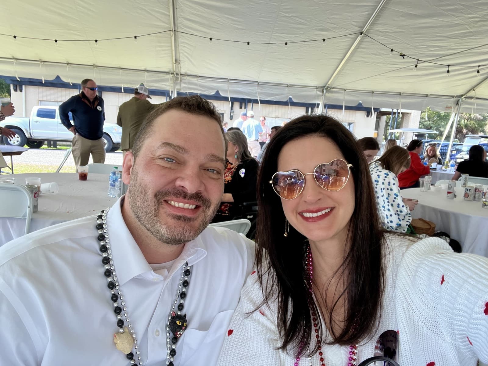 Laura and Nicholas at a celebration